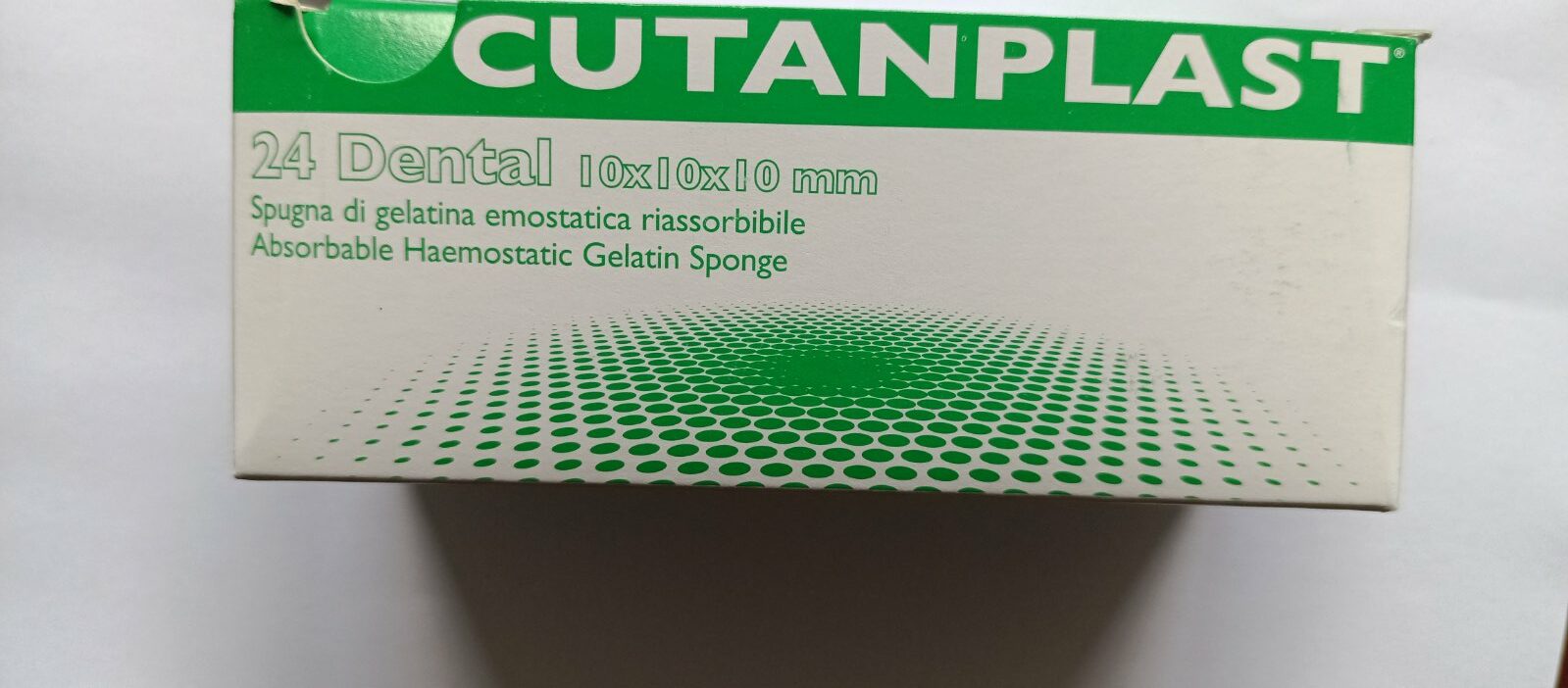 Кутанпласт Дентал (CUTANPLAST Dental), стерильна гемостатична желатинова губка, що розсмоктується