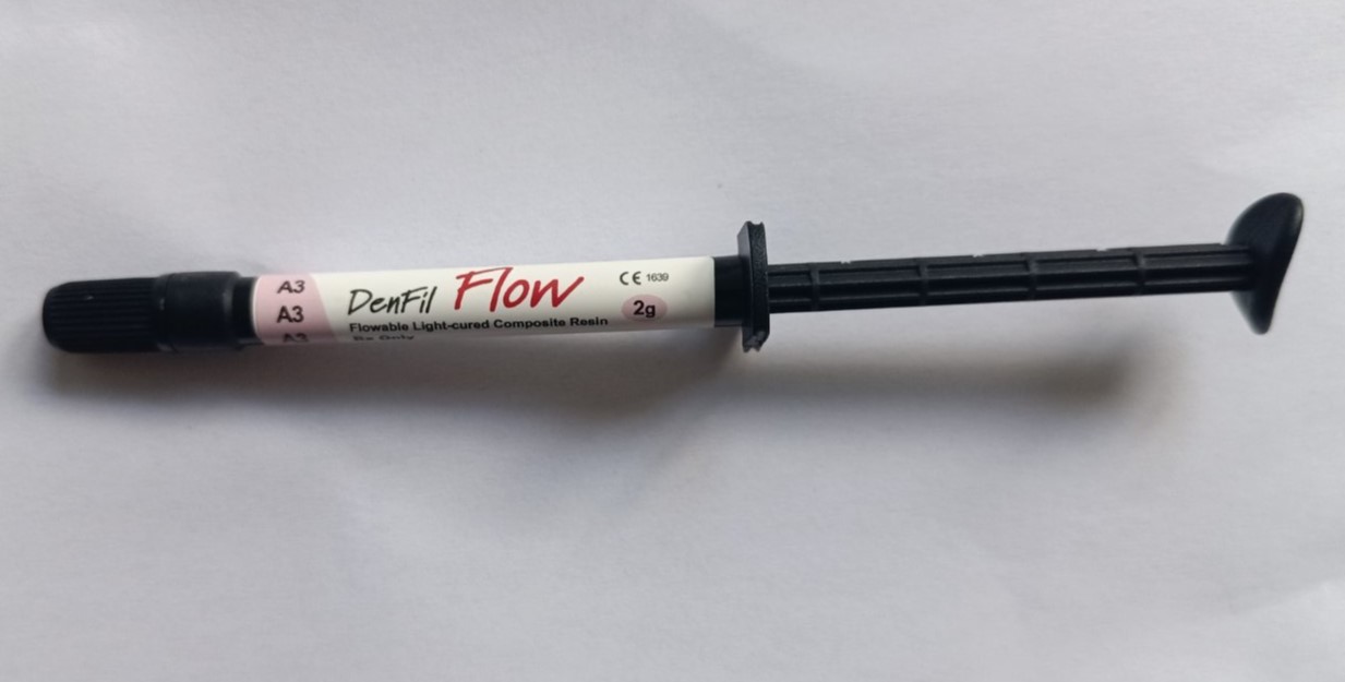 ДенФіл Флоу шприц, DenFil Flow A3, дентфіл рідкотекучий композиційний матеріал